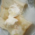 （ZAQ）'s cooksnap of when they made バニラアイスのせハニートースト♡.