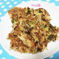 ゆっぴんきぃ's cooksnap of when they made もやしとブロッコリーの葉のお好み焼き風.