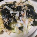 kaihatu's cooksnap of when they made キャベツとワカメのナムル風サラダ.