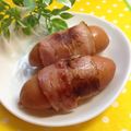 あんみつ☆'s cooksnap of when they made ✪ウインナーのベーコン巻き✪.