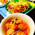 yuzunon's cooksnap of when they made IKEAのミートボールのトマトスープ.