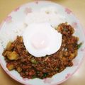 みつみつりんご♪'s cooksnap of when they made 鶏ひき肉と小松菜のカレー.
