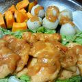 咲わんこ's cooksnap of when they made 鶏胸肉の味噌マヨ焼き☆グリル野菜添え.