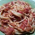 ゆみこどんぶり's cooksnap of when they made ツナと玉ねぎのトマトソースパスタ.