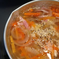 ムーヒツジ's cooksnap of when they made 玉ねぎと人参の簡単スープ.