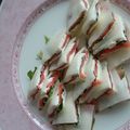クックTUVVCM☆'s cooksnap of when they made 大根のクリームチーズとサーモンサンド♬.