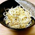 jiin's cooksnap of when they made <5分でもう１品>甘辛もやし炒り卵.