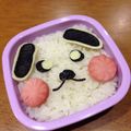 minch＊＊'s cooksnap of when they made ＊キャラ弁＊　簡単★ドアップわんちゃん♪.