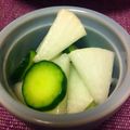 クマたぬき's cooksnap of when they made 好評！きゅうりと大根の漬け物♪たくあん.