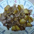 プリティ60's cooksnap of when they made お肉とじゃがいものケチャップ炒め.