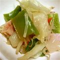 ユーロン's cooksnap of when they made ベーコンの塩味炒め.