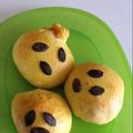 polenta3's cooksnap of when they made かぼちゃあんパン☆クリチ入り.