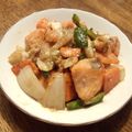 クック93XVQZ☆'s cooksnap of when they made ❤鮭のチャンチャン焼き風丼❤.