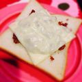 momojueves's cooksnap of when they made 肉みそチーズトースト.