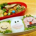 ぁぃぁぃ♪'s cooksnap of when they made キャラ弁☆簡単♪おばQ達３色おにぎり♪.