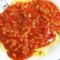 唯やん's cooksnap of when they made 簡単☆ミートソースパスタ.