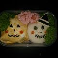 kenruna's cooksnap of when they made 簡単！とんがり帽子のハロウィンキャラ弁.