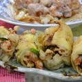 よっしゃん's cooksnap of when they made 舞茸とカニカマのズッキーニ巻き♪天ぷら.
