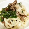 あまいこびと's cooksnap of when they made すき焼きうどん.