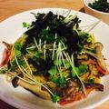 *asami*'s cooksnap of when they made めんつゆで♬きのこアボカドパスタ.