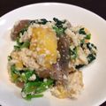 ももあぶ's cooksnap of when they made 柿とほうれん草の白和え.