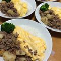 さくら00's cooksnap of when they made ひき肉で✿和風オムレツ～卵とじ風✿ランチにおもてなしに♡.