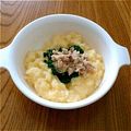 msft5632's cooksnap of when they made 離乳食*中期～『ツナと青菜のたまご粥』.