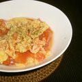 Jaye's cooksnap of when they made 手軽にイタリアン♪トマトとチーズの卵とじ.