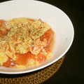 Jaye's cooksnap of when they made 手軽にイタリアン♪トマトとチーズの卵とじ.