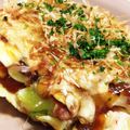 ♡rie's cooksnap of when they made キャベツたっぷりお好み焼き.