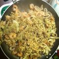 Kuronite's cooksnap of when they made 無水鍋・もんじゃ焼き.