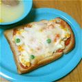 ちっちゃなマンマ's cooksnap of when they made ＊ゆで卵で！簡単マヨたまチーズトースト＊.