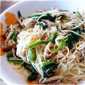 maa14's cooksnap of when they made ほうれん草と梅ジャコパスタ　どすぇ.