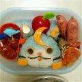 こゆたんてとママ's cooksnap of when they made 妖怪ウォッチ ブシニャン キャラ弁.