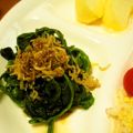 まみお✳'s cooksnap of when they made のせるだけ☆じゃこほうれん草おひたし♪.