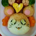 みっふぃー９'s cooksnap of when they made カンタンキャラ弁ハム太郎.