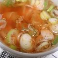 hozunyam's cooksnap of when they made お湯を注ぐだけ～♪簡単✿白菜キムチスープ.
