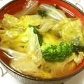 ♡mana's cooksnap of when they made ﾚﾀｽと生姜のｺﾝｿﾒｽｰﾌﾟ.