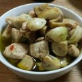 hiroking_1's cooksnap of when they made 簡単♪マッシュルームと鶏肉のアヒージョ☆.