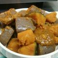 nyuzky38's cooksnap of when they made かぼちゃとこんにゃくの甘辛煮.