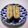 wave0073's cooksnap of when they made 雑穀玄米でツナマヨレタスのおにぎらず.
