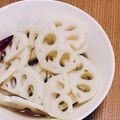 るり菊's cooksnap of when they made フライパン1つでもう1品☆酢レンコン.