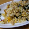 ピンクのたまご's cooksnap of when they made ツナとわかめのチャーハン♪.