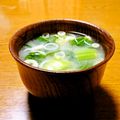 まりみぃ's cooksnap of when they made 青梗菜と葱の味噌汁.