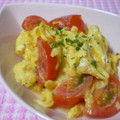 にゃぁくん's cooksnap of when they made トマトのふわふわ卵炒め.