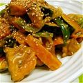 tomomin♪'s cooksnap of when they made 豚肉かぼちゃピーマンの☆ピリ辛マヨ炒め★.