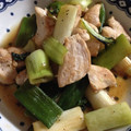 パフェうさこ's cooksnap of when they made 鶏むね肉とネギの炒め物.