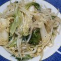 菜果志's cooksnap of when they made 簡単♪長芋もやしレタスの卵炒め☆.
