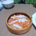 イッケ's cooksnap of when they made 大根と柿のやさしい酢の物.