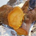 Spain's cooksnap of when they made 焼き芋。おいもスイーツの下ごしらえにも.